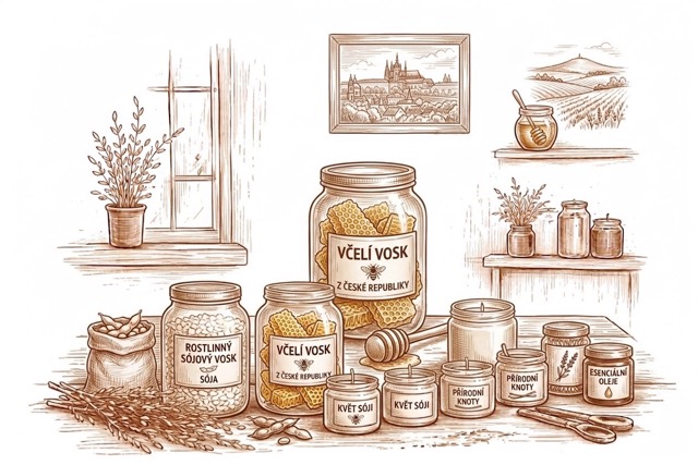 Přírodní sójový vosk