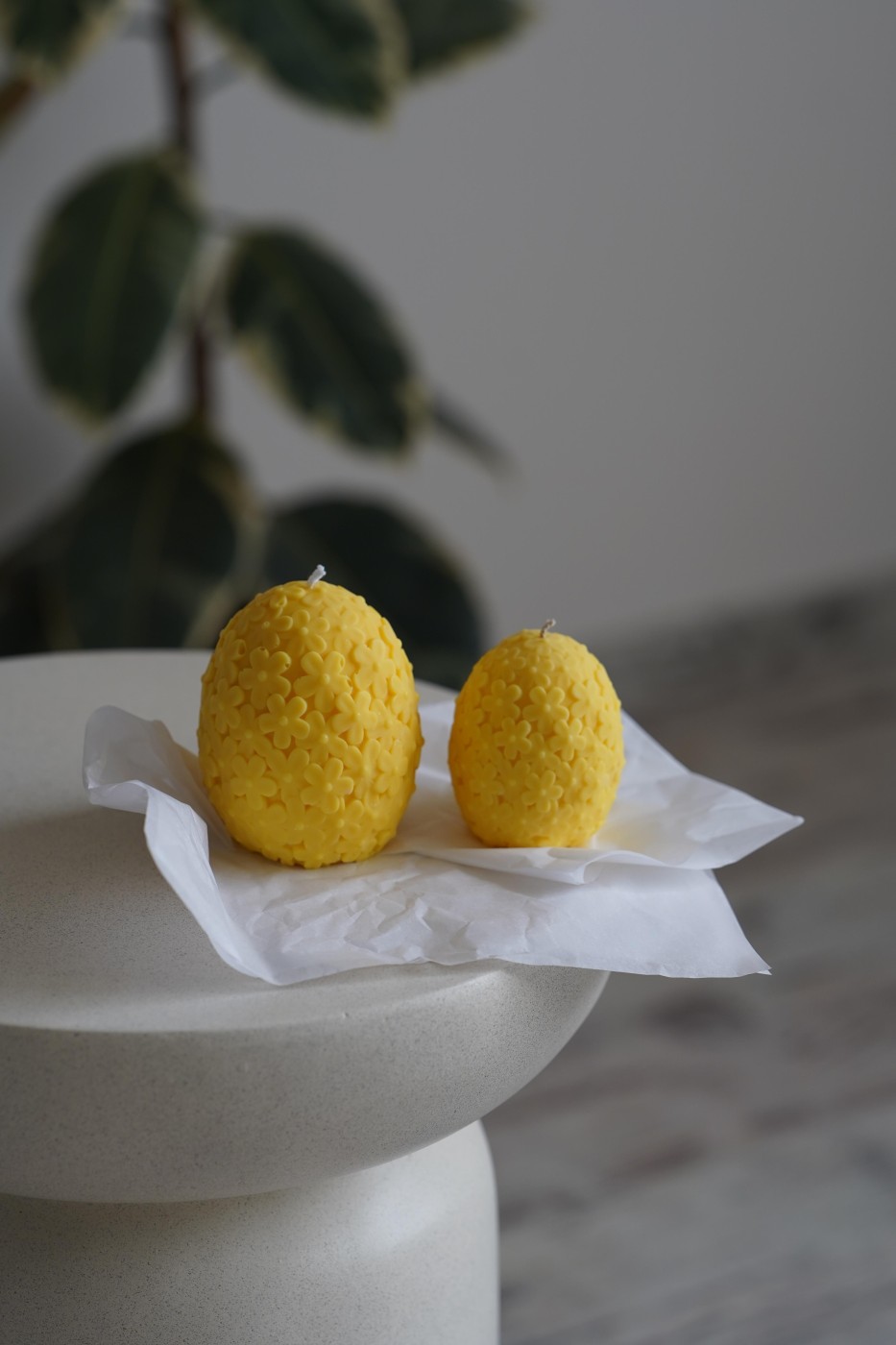 Flowered egg | Easter candle