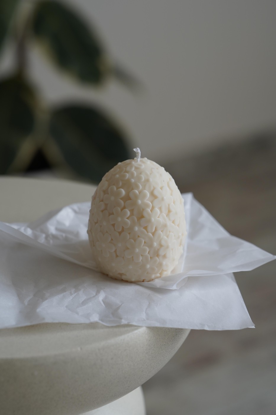 Flowered egg | Easter candle