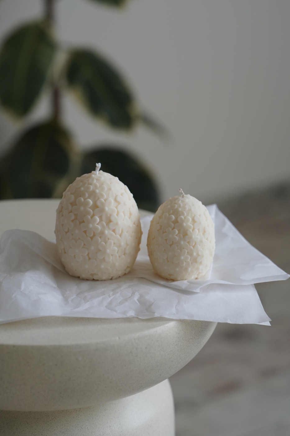 Flowered egg | Easter candle