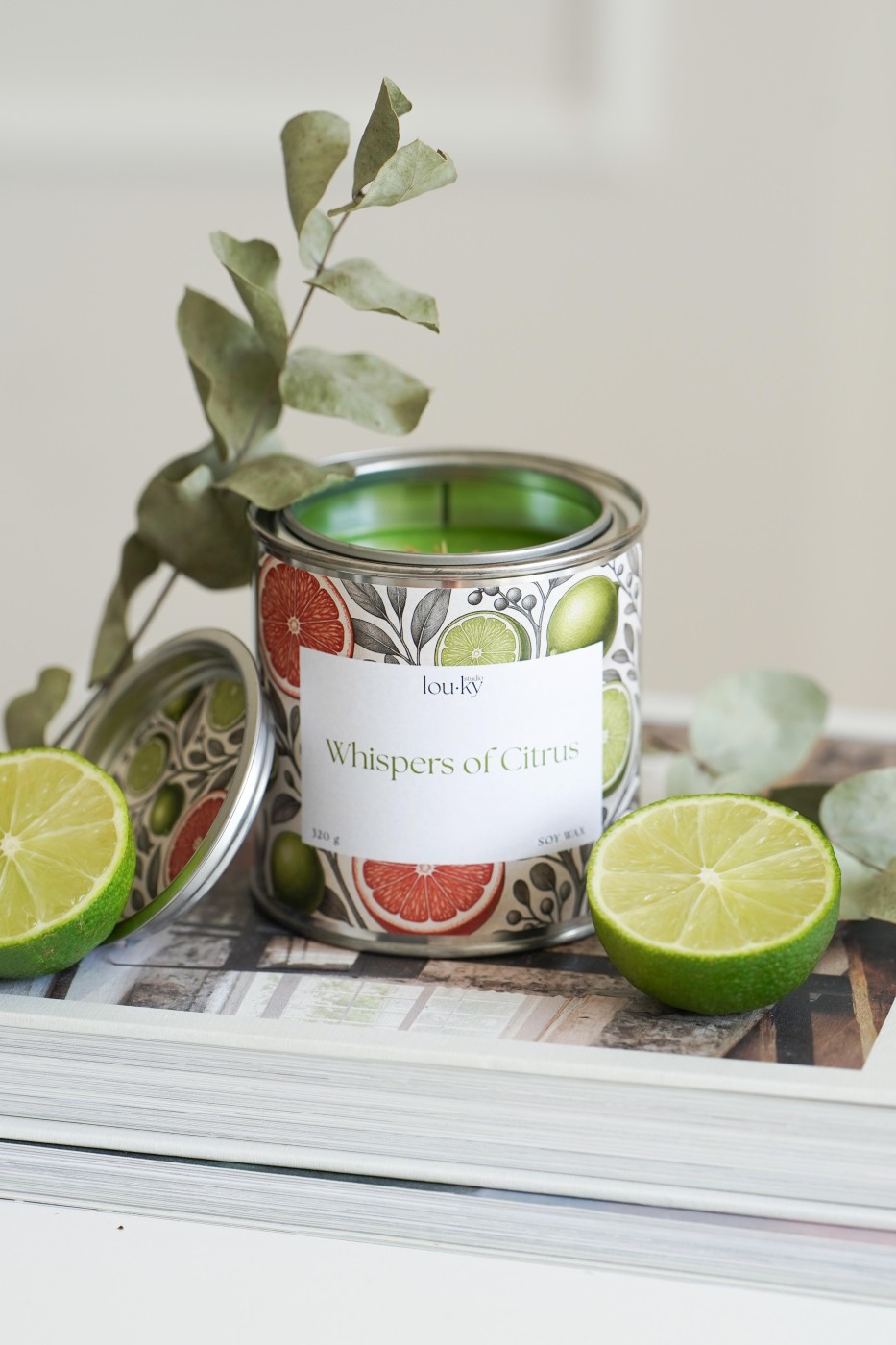 Whispers of citrus | Fragrant soy candle