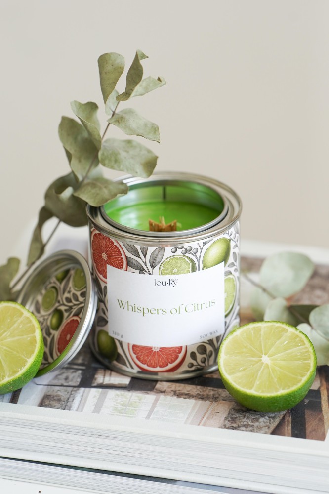 Whispers of citrus | Fragrant soy candle