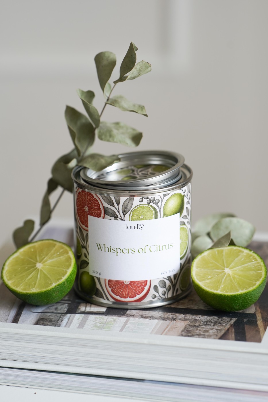 Whispers of citrus | Fragrant soy candle