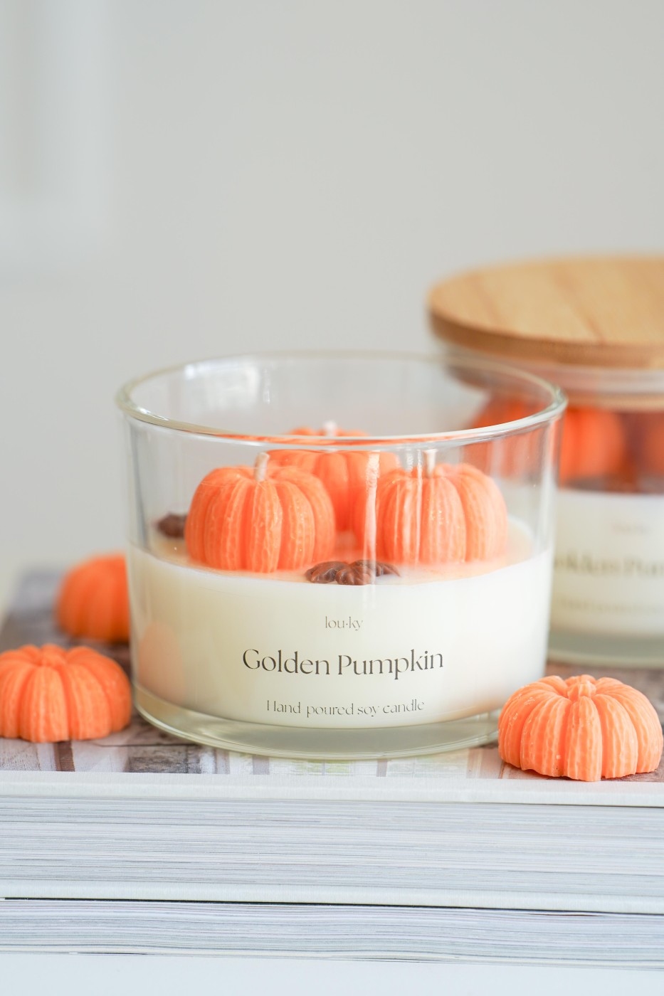 Golden Pumpkin | Autumn Fragrant Soy Candle – fotografie 2