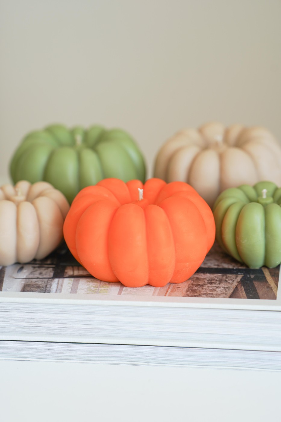 Decorative pumpkin | Soy decorative candle – fotografie 2