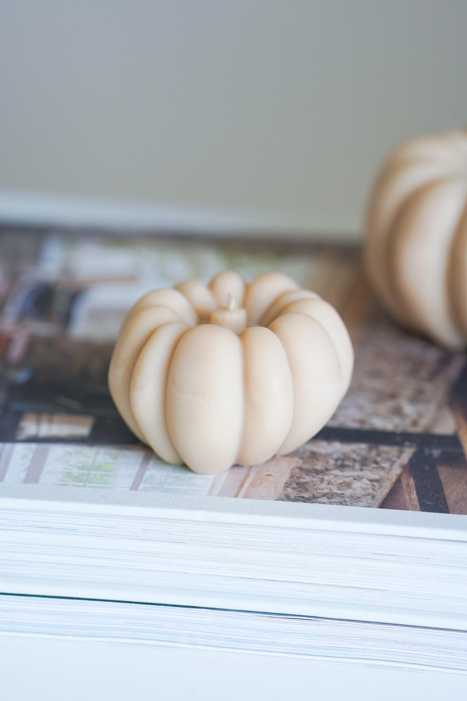 Decorative pumpkin | Soy decorative candle – fotografie 7