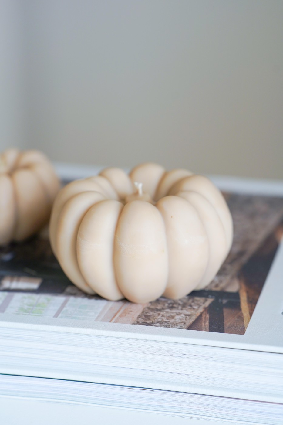 Decorative pumpkin | Soy decorative candle – fotografie 8