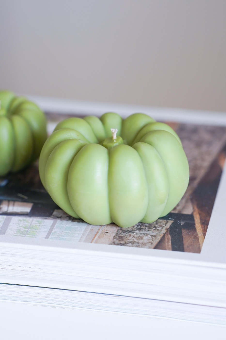 Decorative pumpkin | Soy decorative candle – fotografie 4