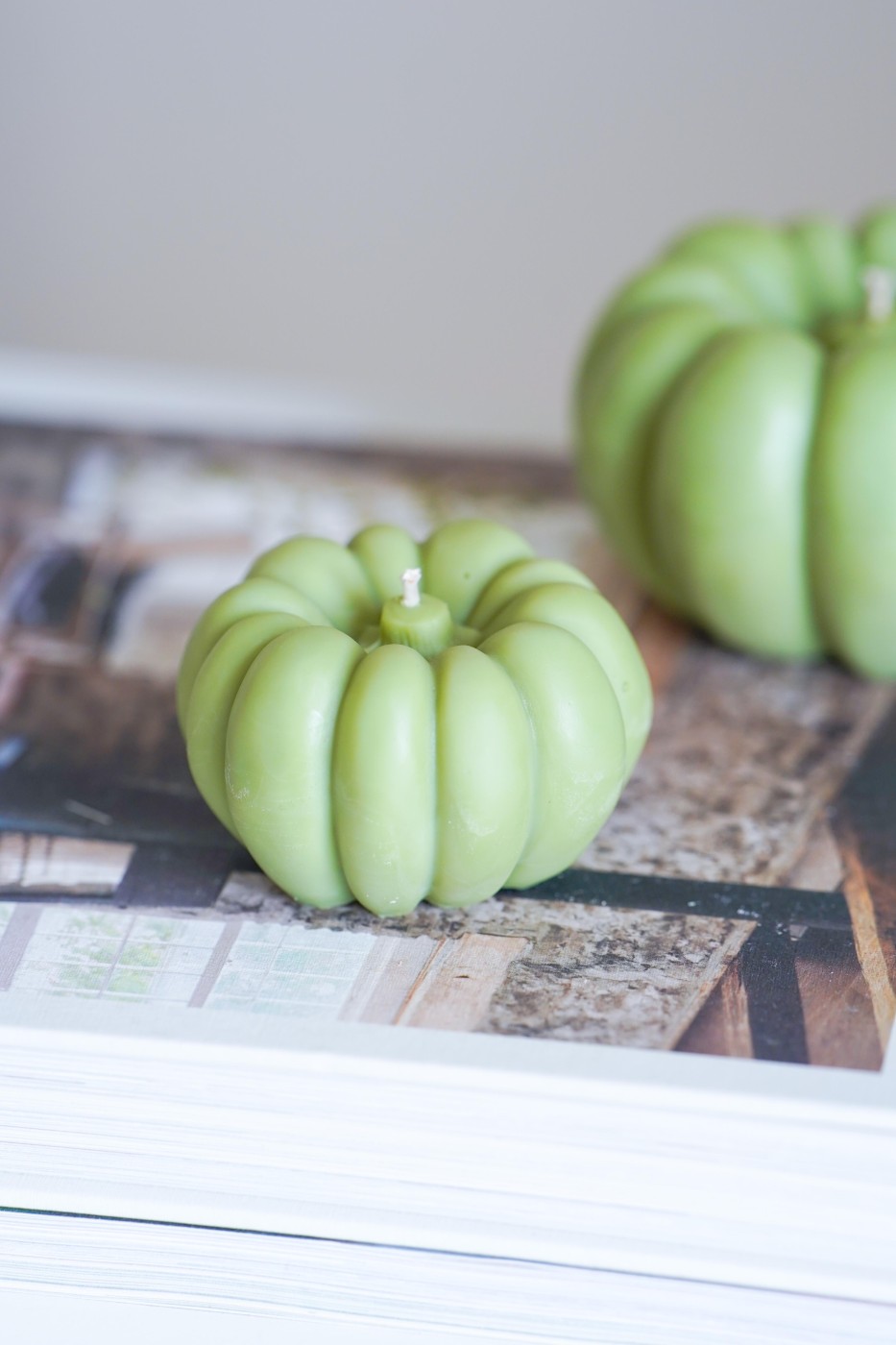Decorative pumpkin | Soy decorative candle – fotografie 3