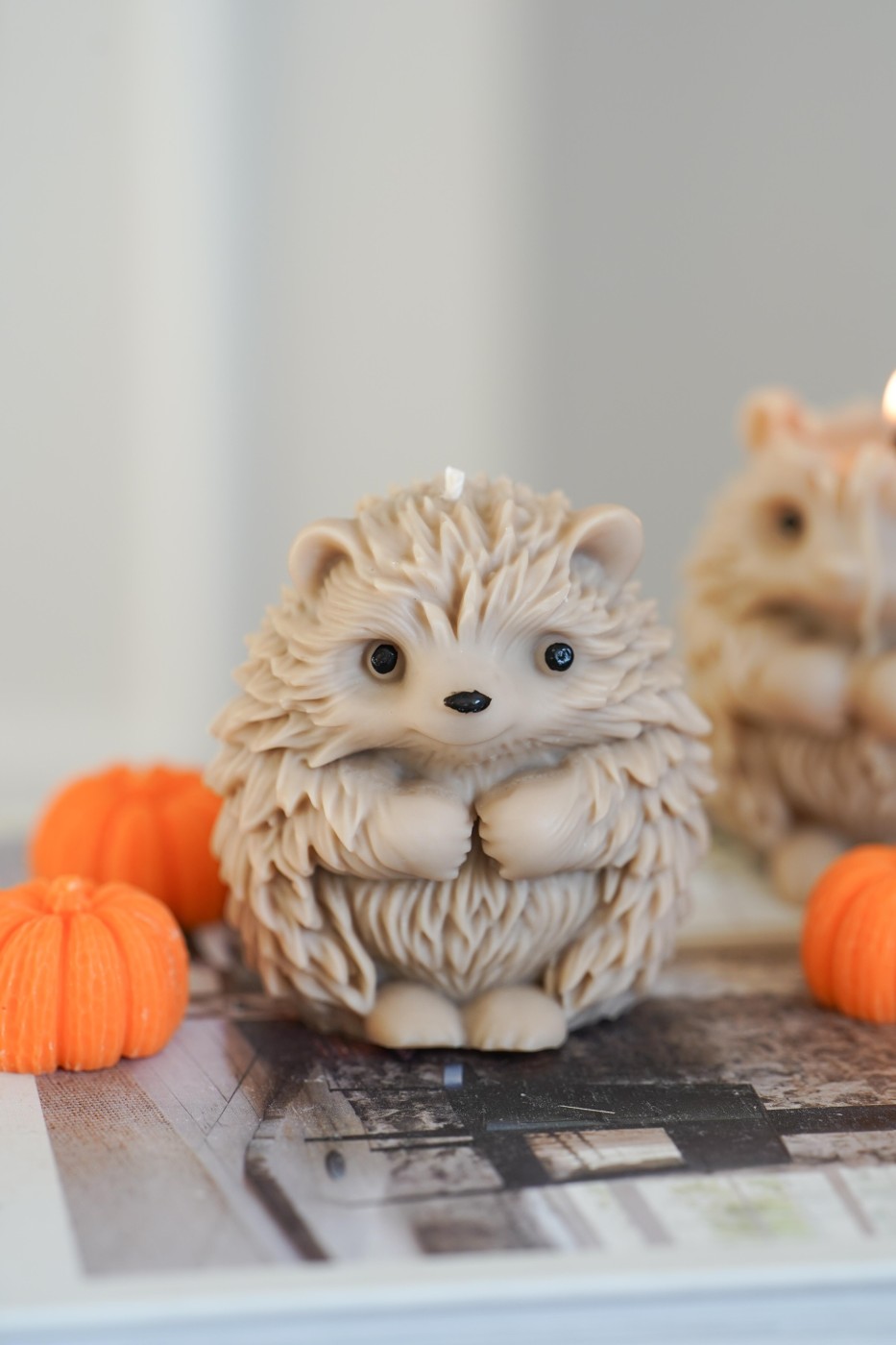 Hedgehog | Decorative Soy Candle – fotografie 3