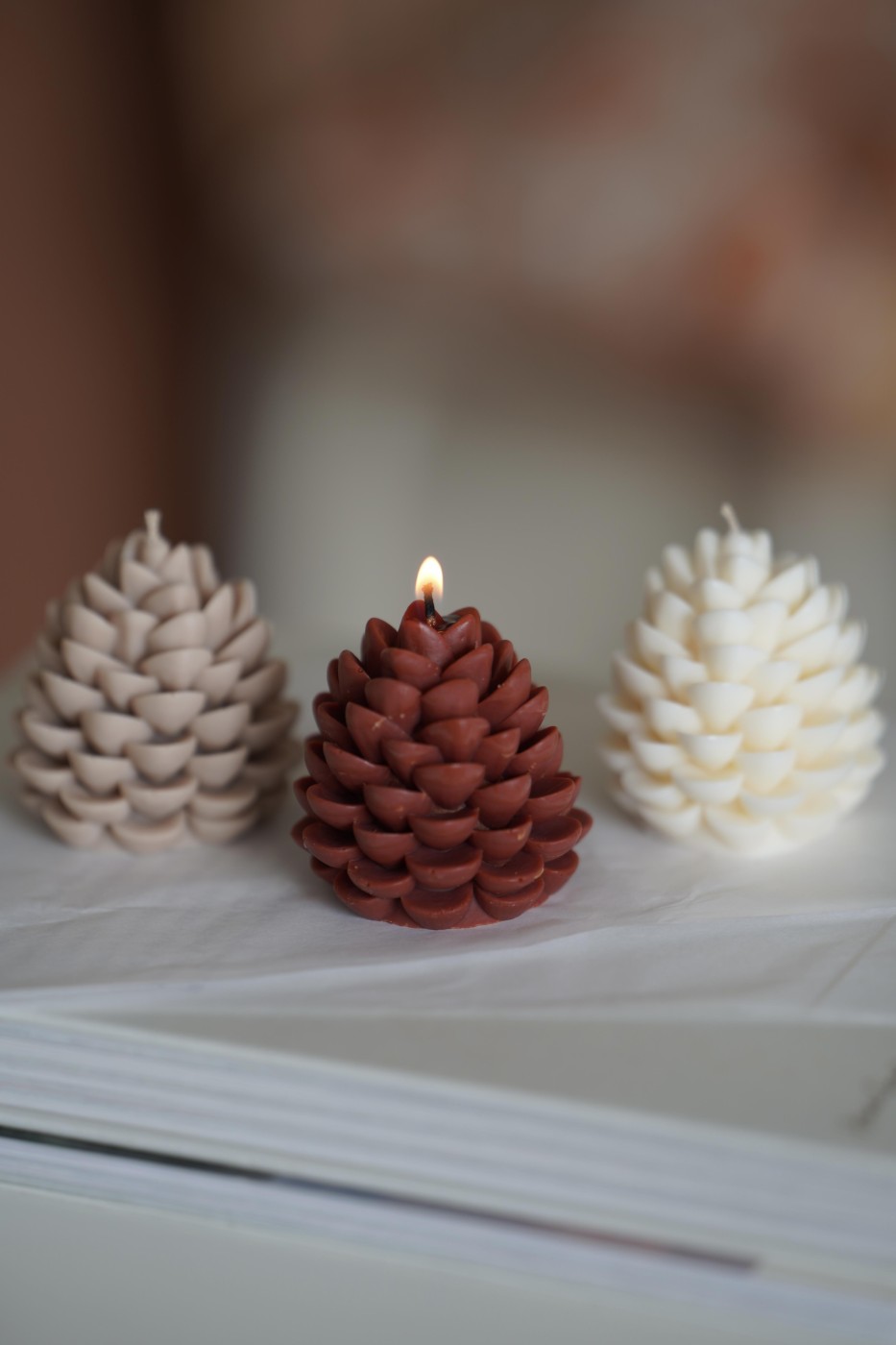 Cone | Decorative soy candle