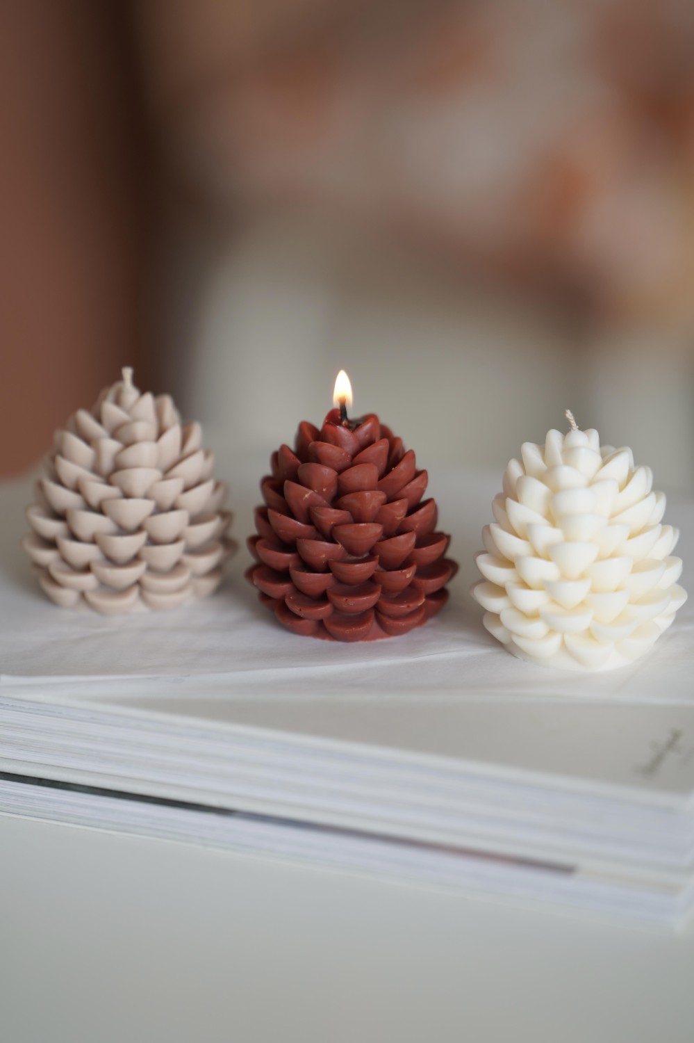 Cone | Decorative soy candle