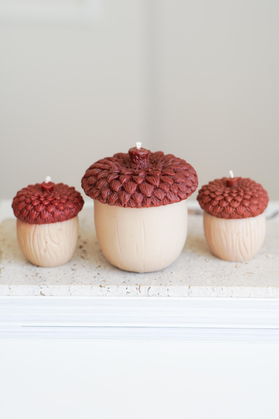 Acorns | Decorative Soy Candle – fotografie 2