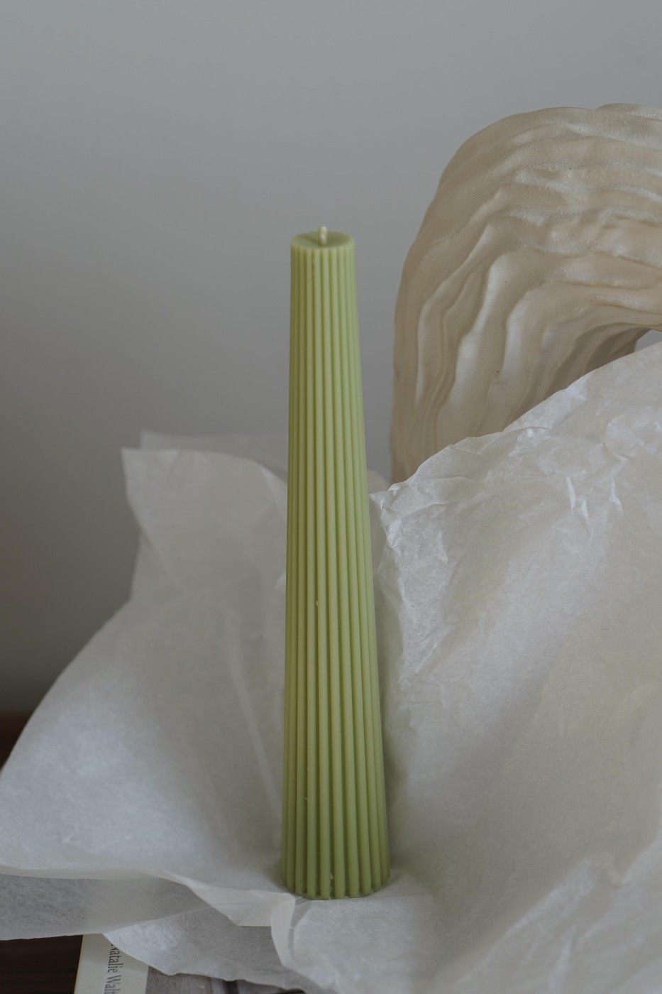 Ribbed candle Aria | Soy candle