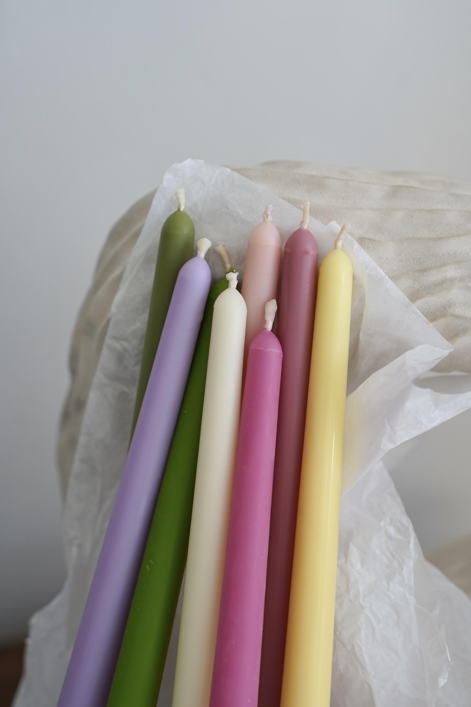 Conical soy candle Eleni