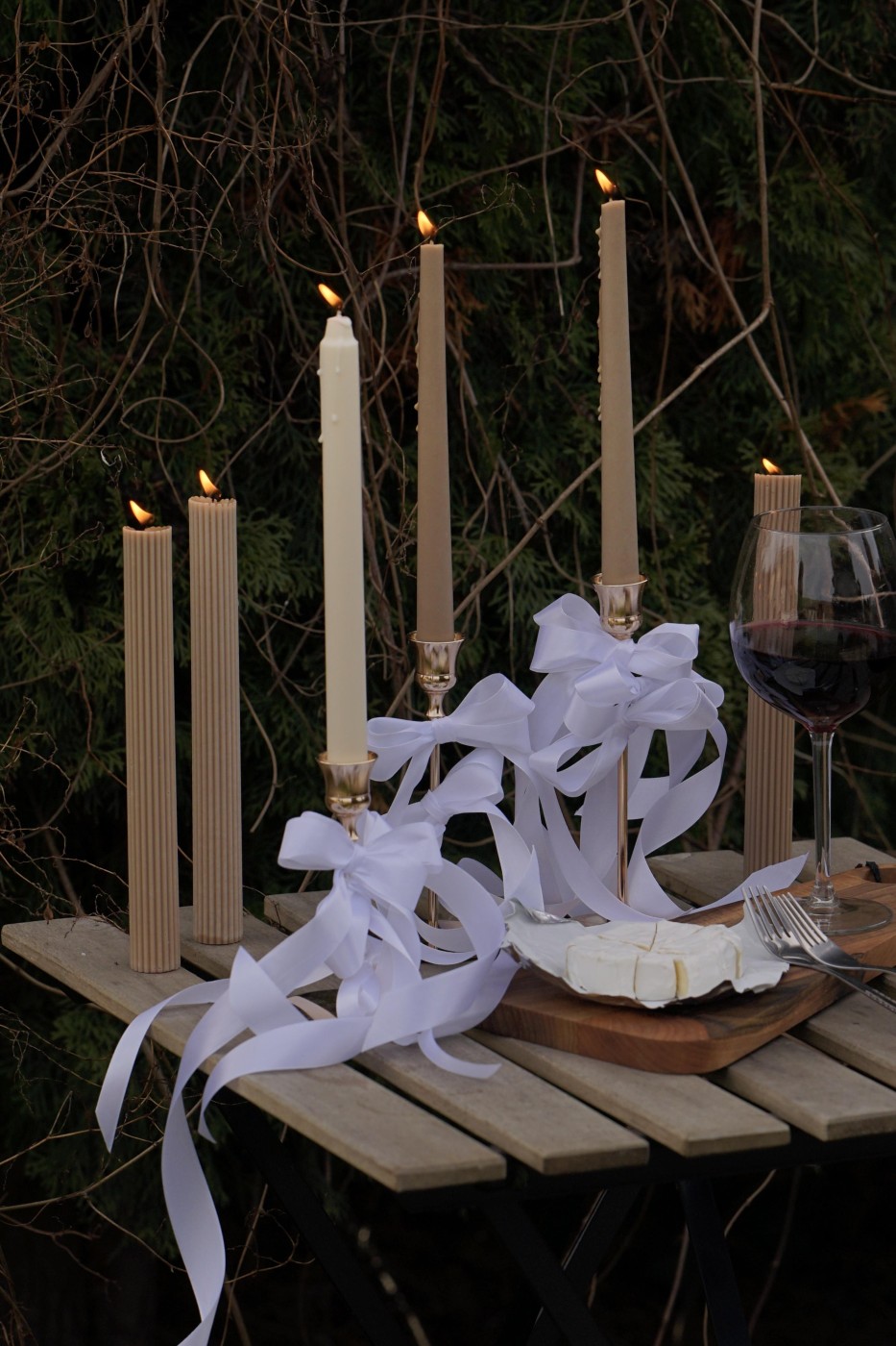 Ribbed soy candle Thea