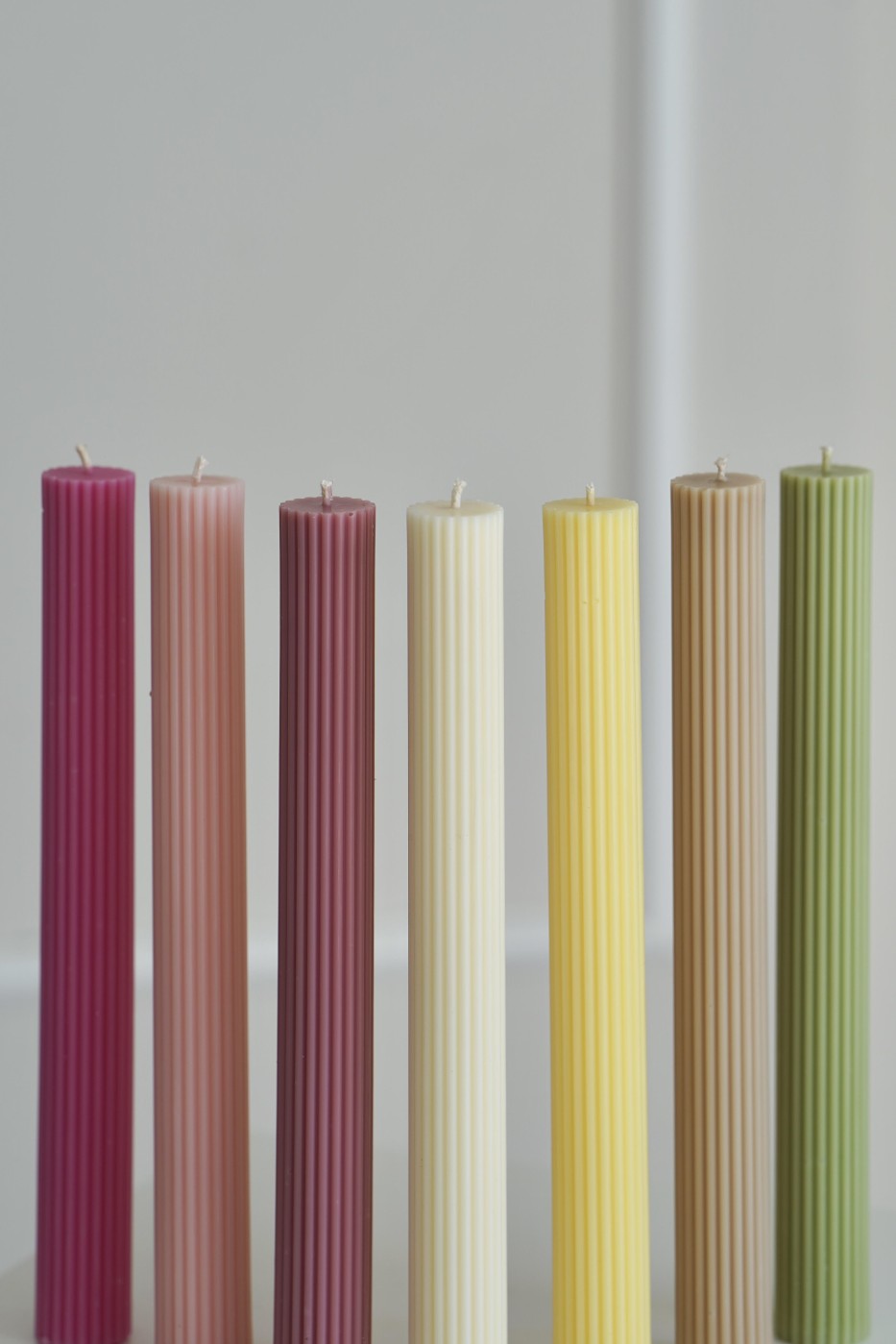 Ribbed soy candle Thea