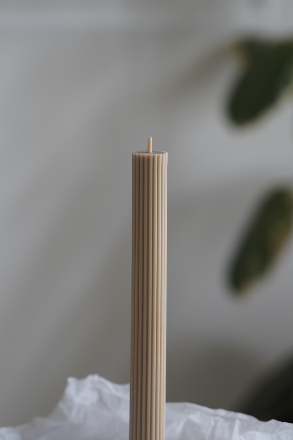 Ribbed soy candle Thea
