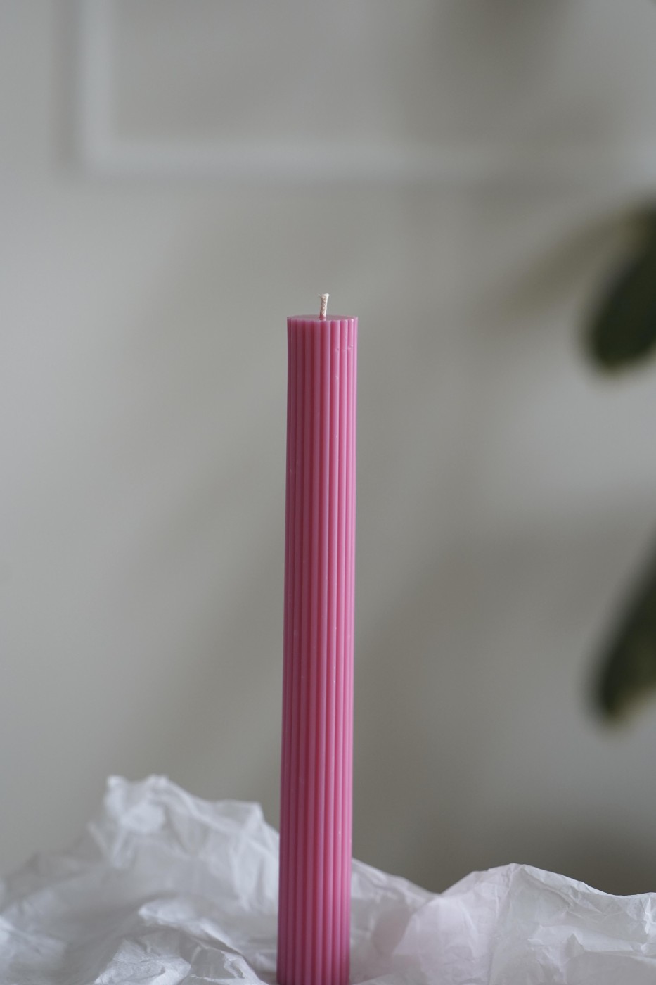 Ribbed soy candle Thea