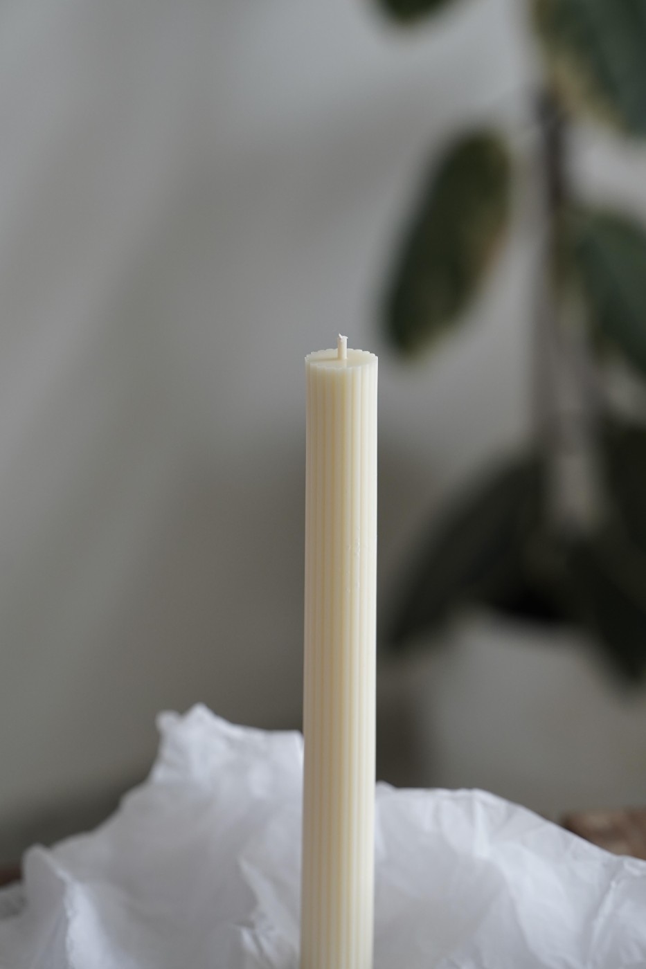 Ribbed soy candle Thea