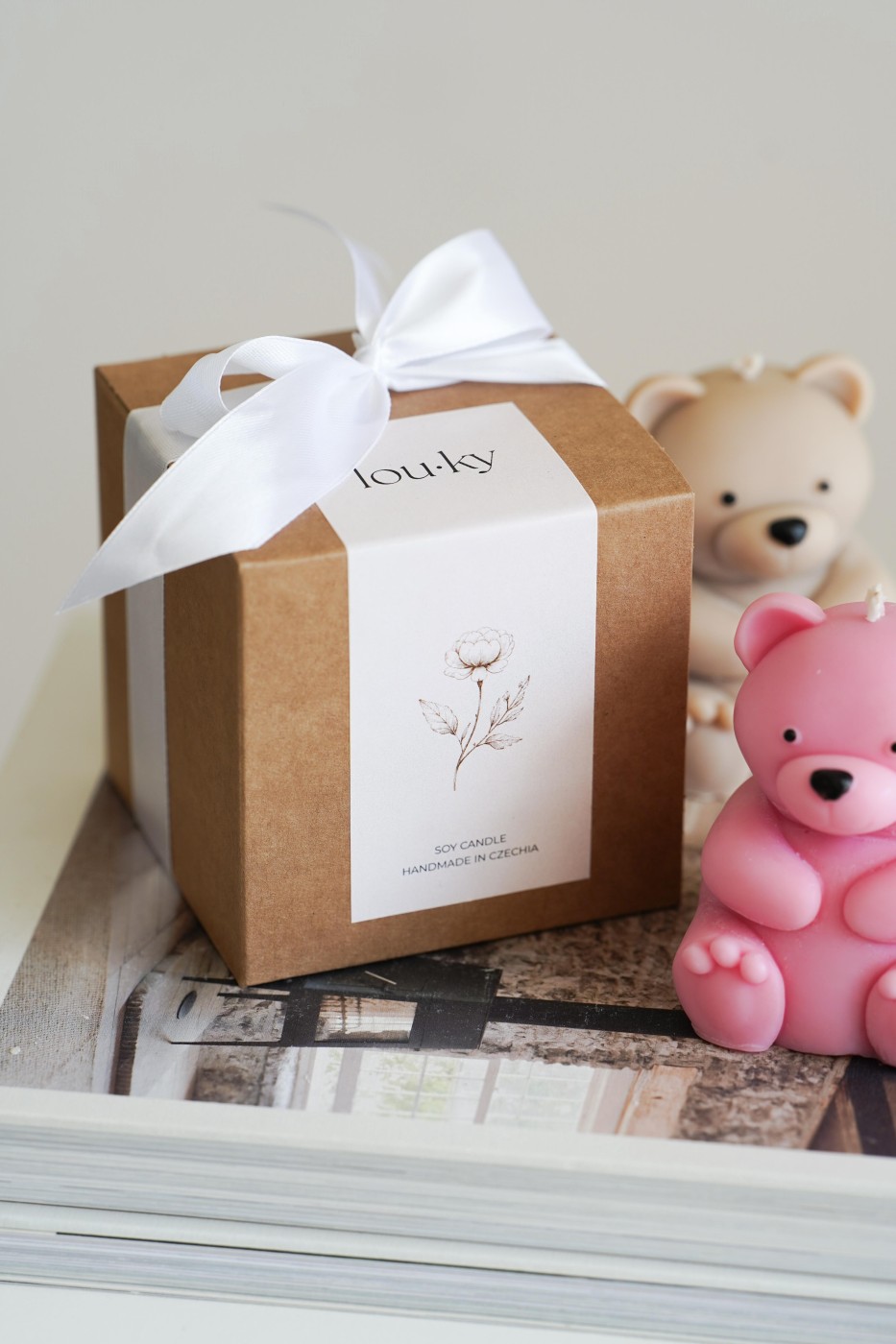 Teddy Bear Brumlík | Cute decorative candle