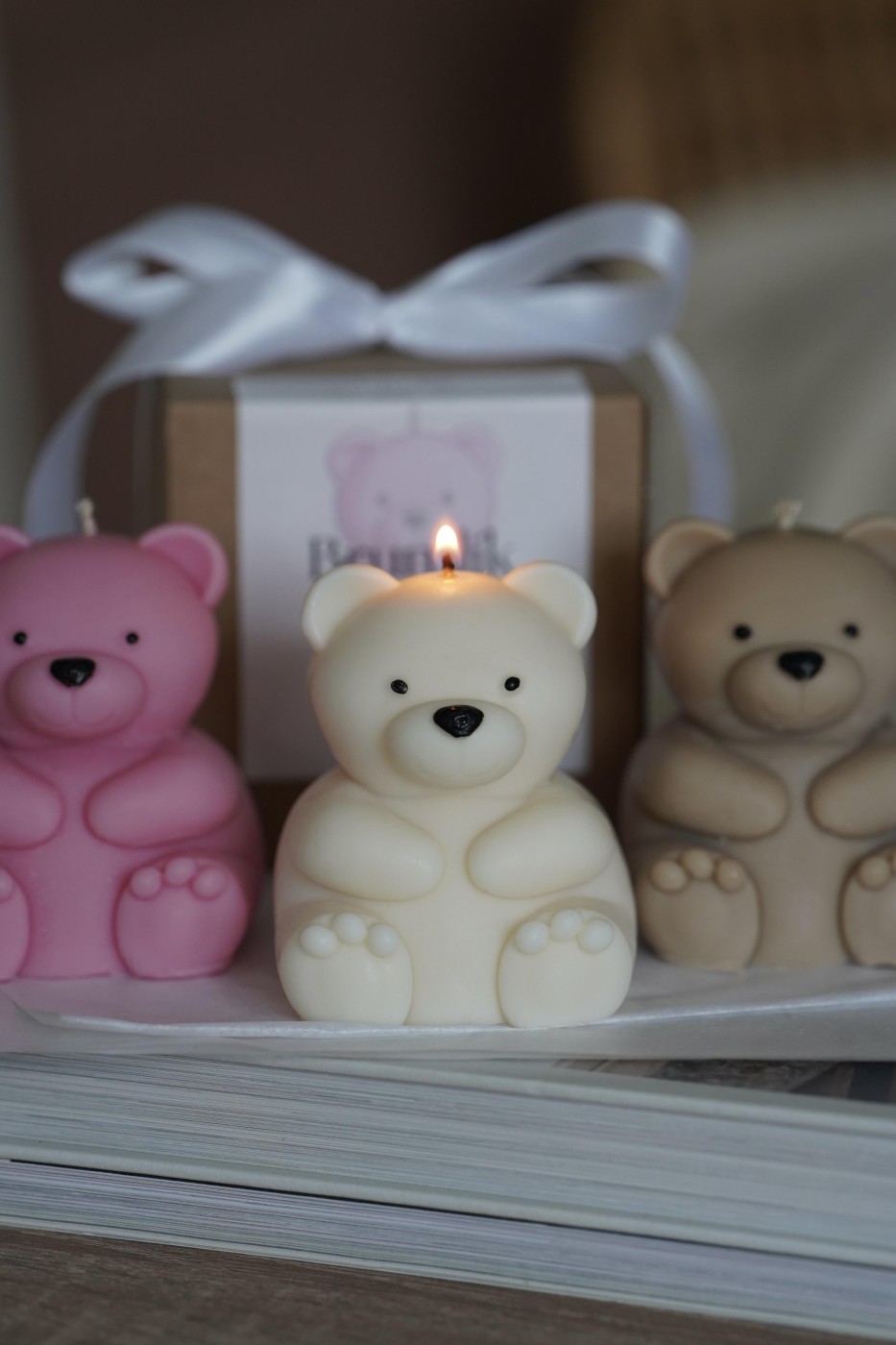Teddy Bear Brumlík | Cute decorative candle