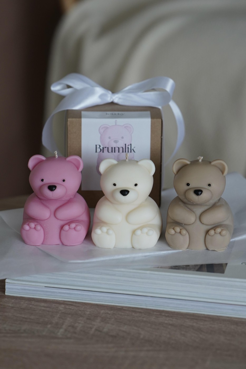 Teddy Bear Brumlík | Cute decorative candle