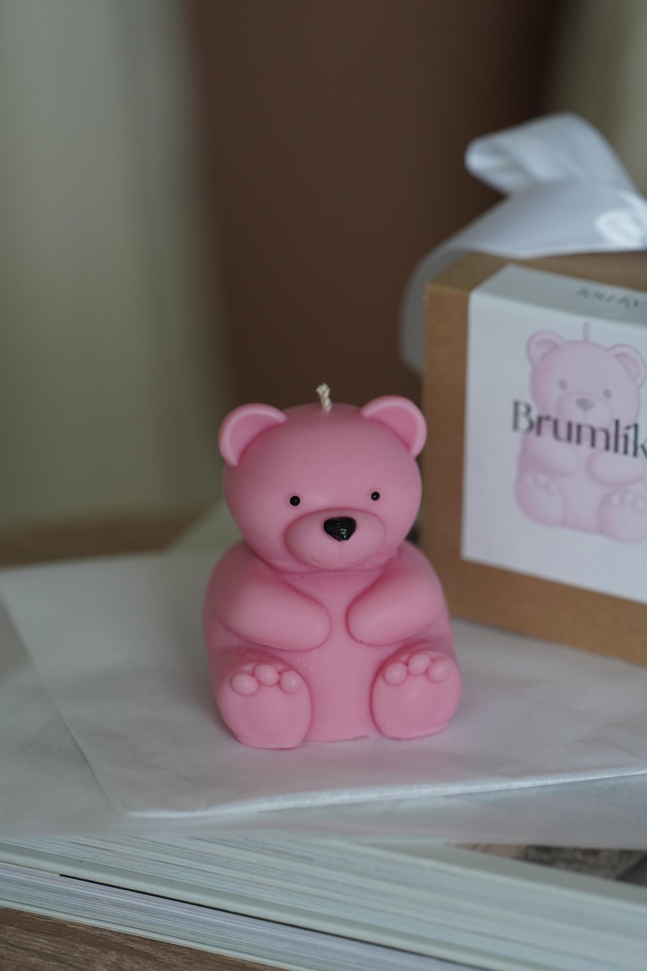 Teddy Bear Brumlík | Cute decorative candle