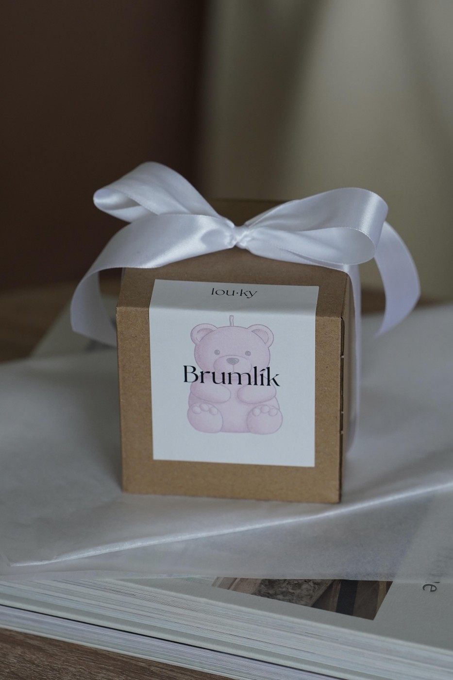 Teddy Bear Brumlík | Cute decorative candle
