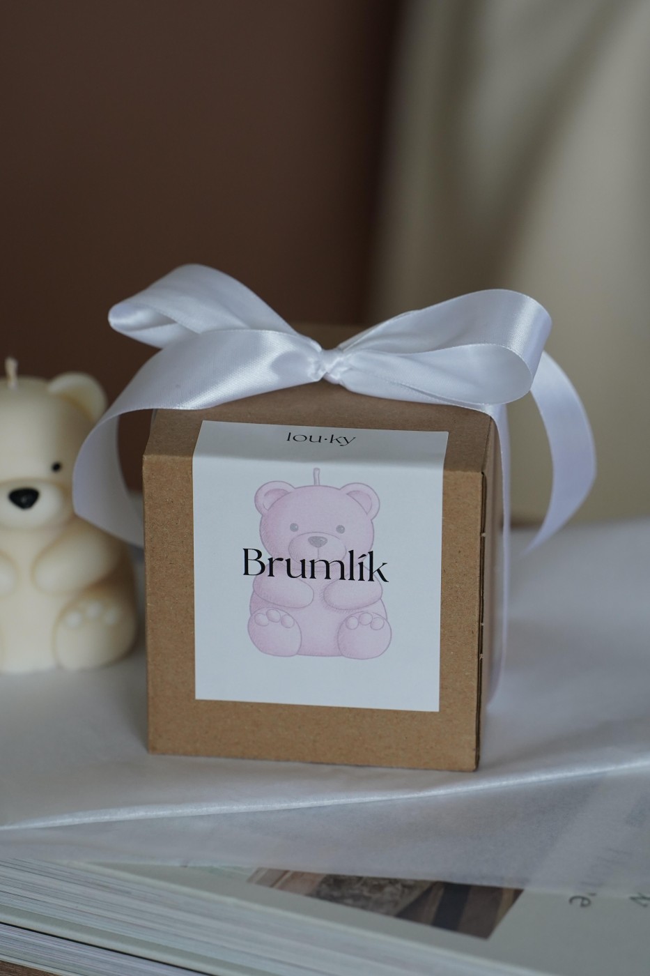 Teddy Bear Brumlík | Cute decorative candle