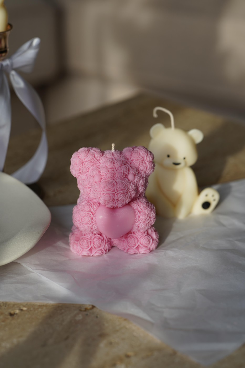 Teddy Bear with a Heart | Valentine's Soy Candle