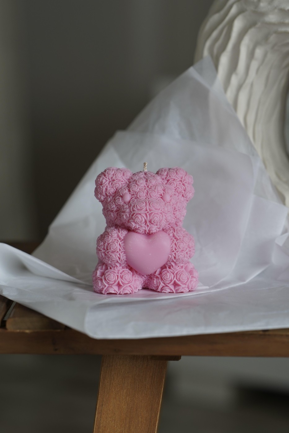 Teddy Bear with a Heart | Valentine's Soy Candle