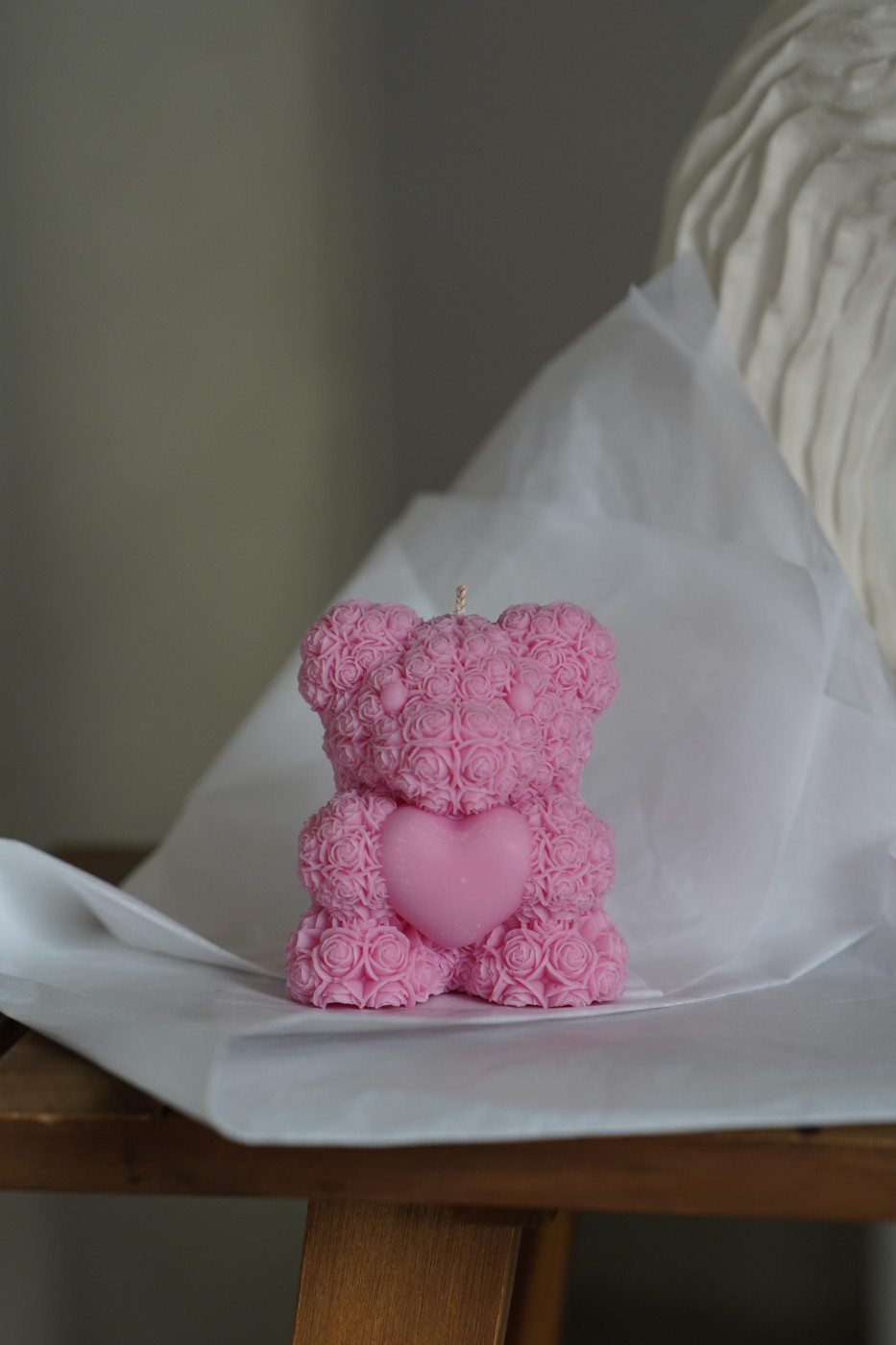 Teddy Bear with a Heart | Valentine's Soy Candle