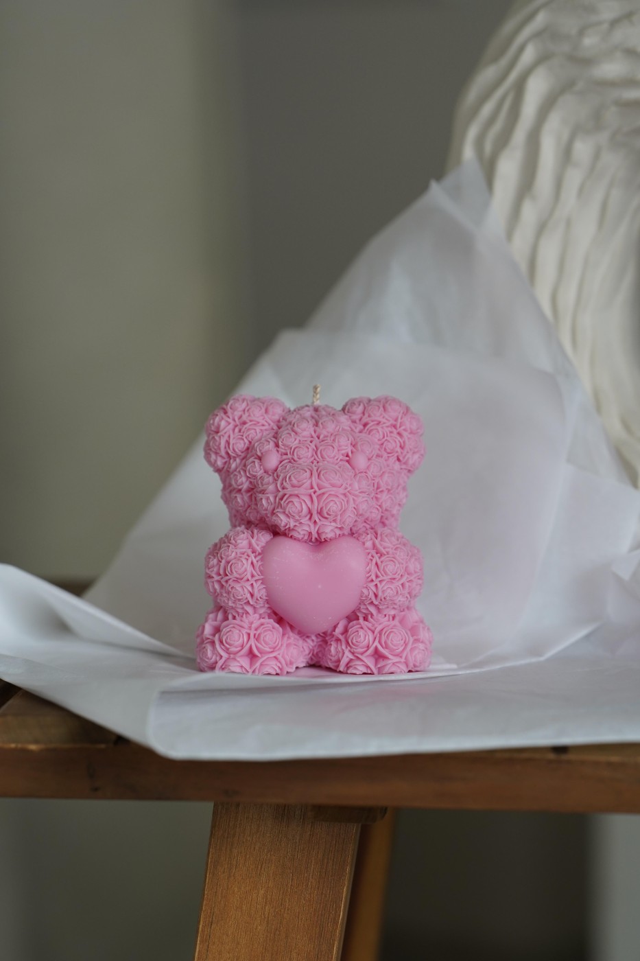 Teddy Bear with a Heart | Valentine's Soy Candle