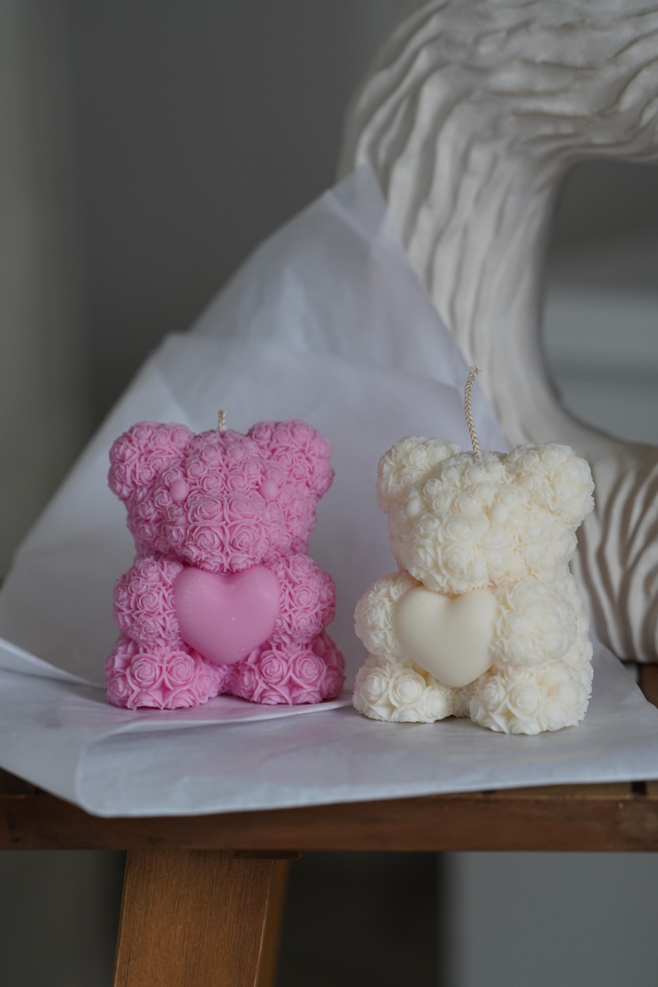 Teddy Bear with a Heart | Valentine's Soy Candle