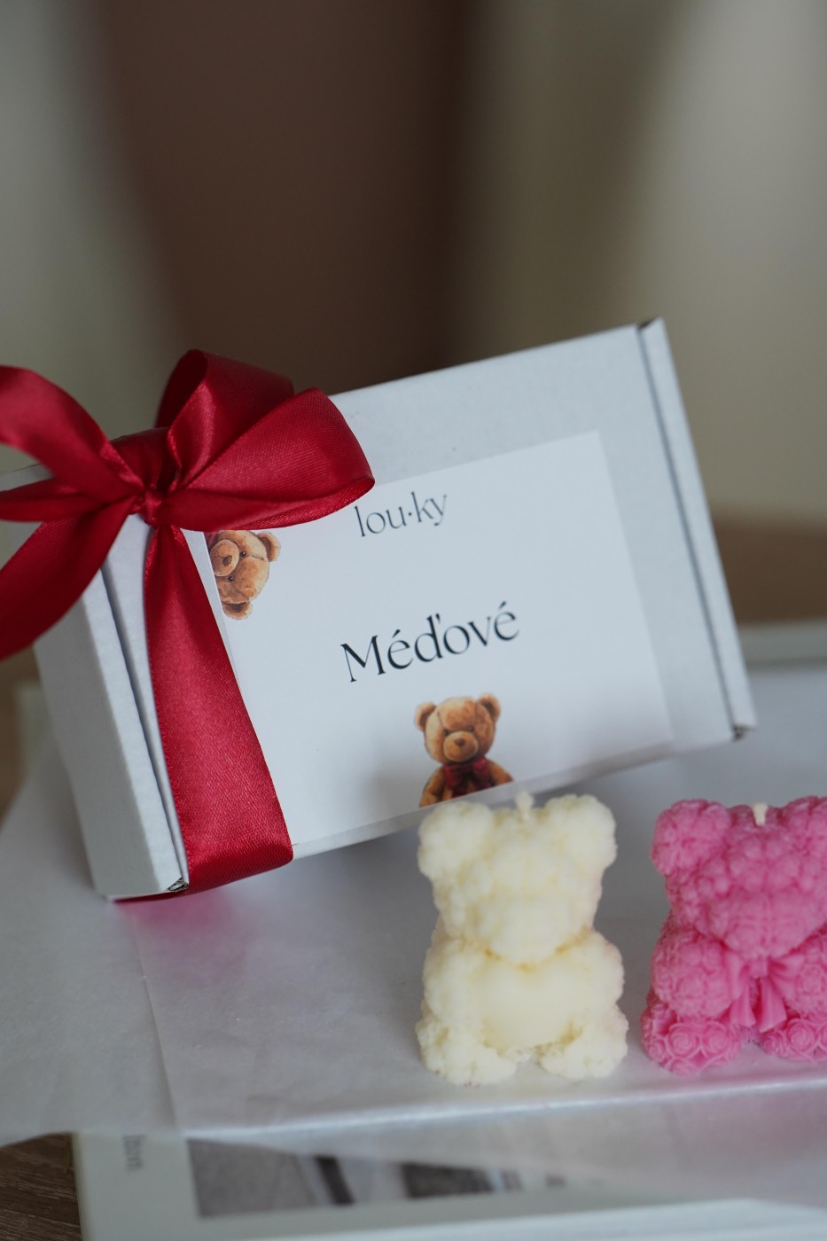 Teddy Bear Set | Gift Set of Candles