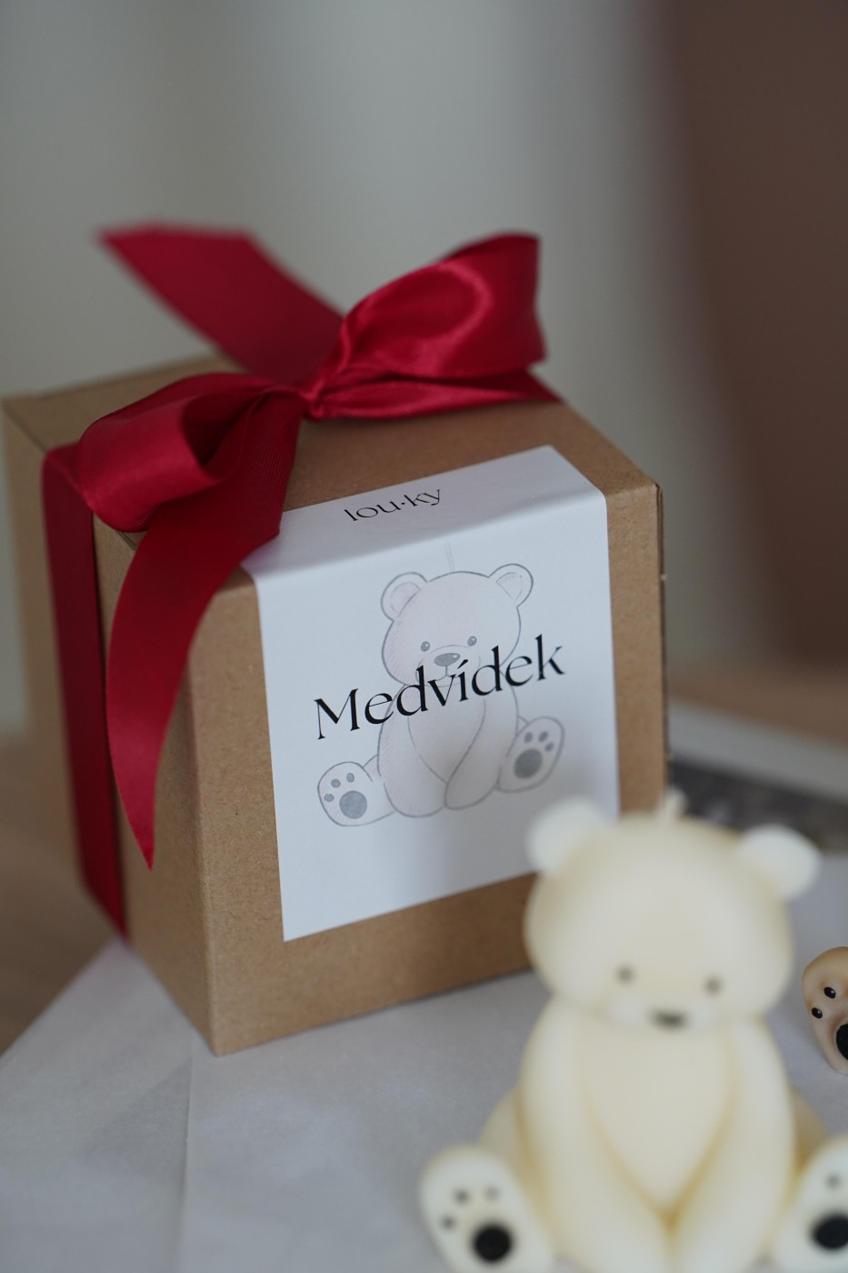 Cute teddy bear | Decorative candle