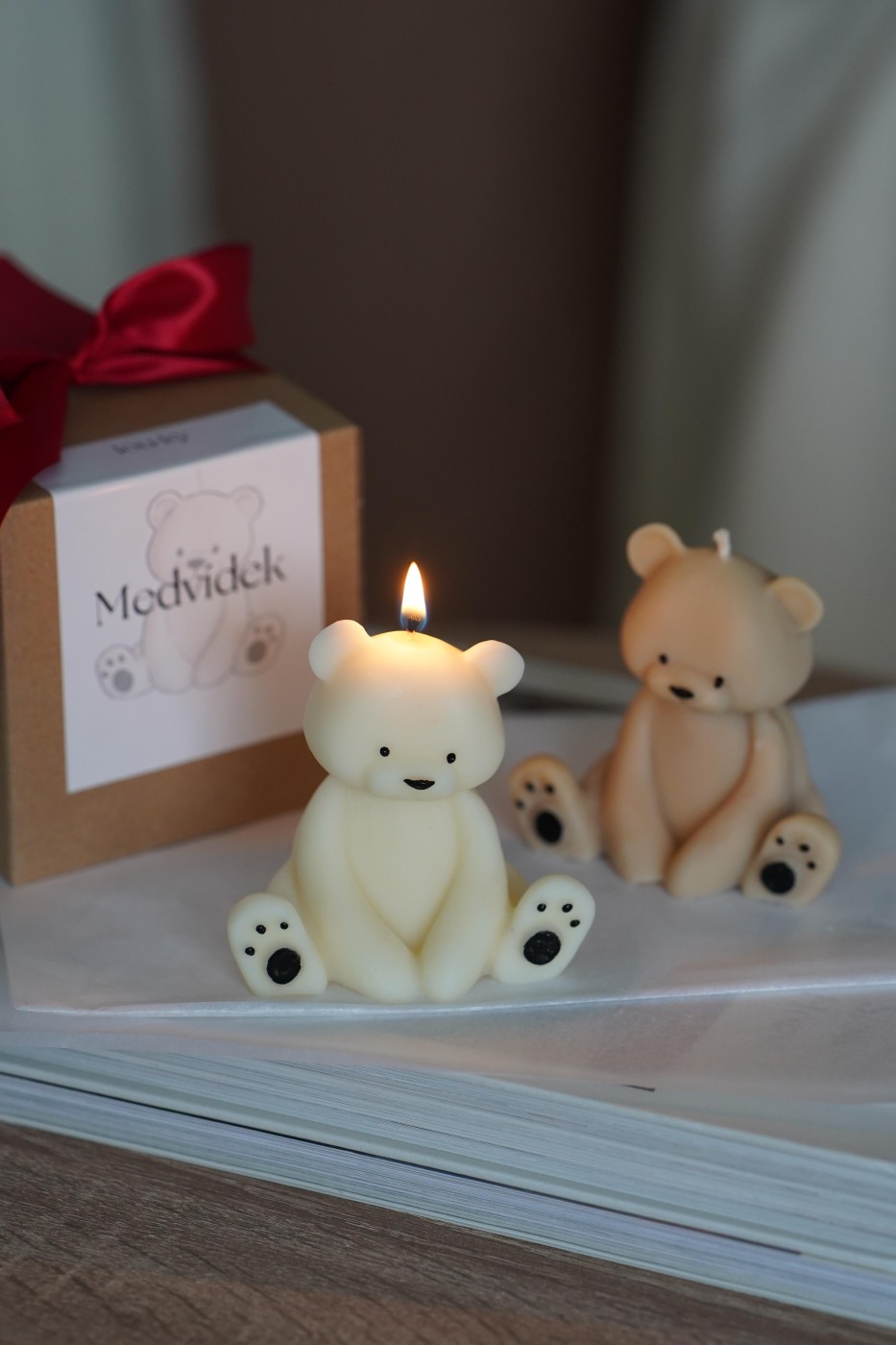 Cute teddy bear | Decorative candle