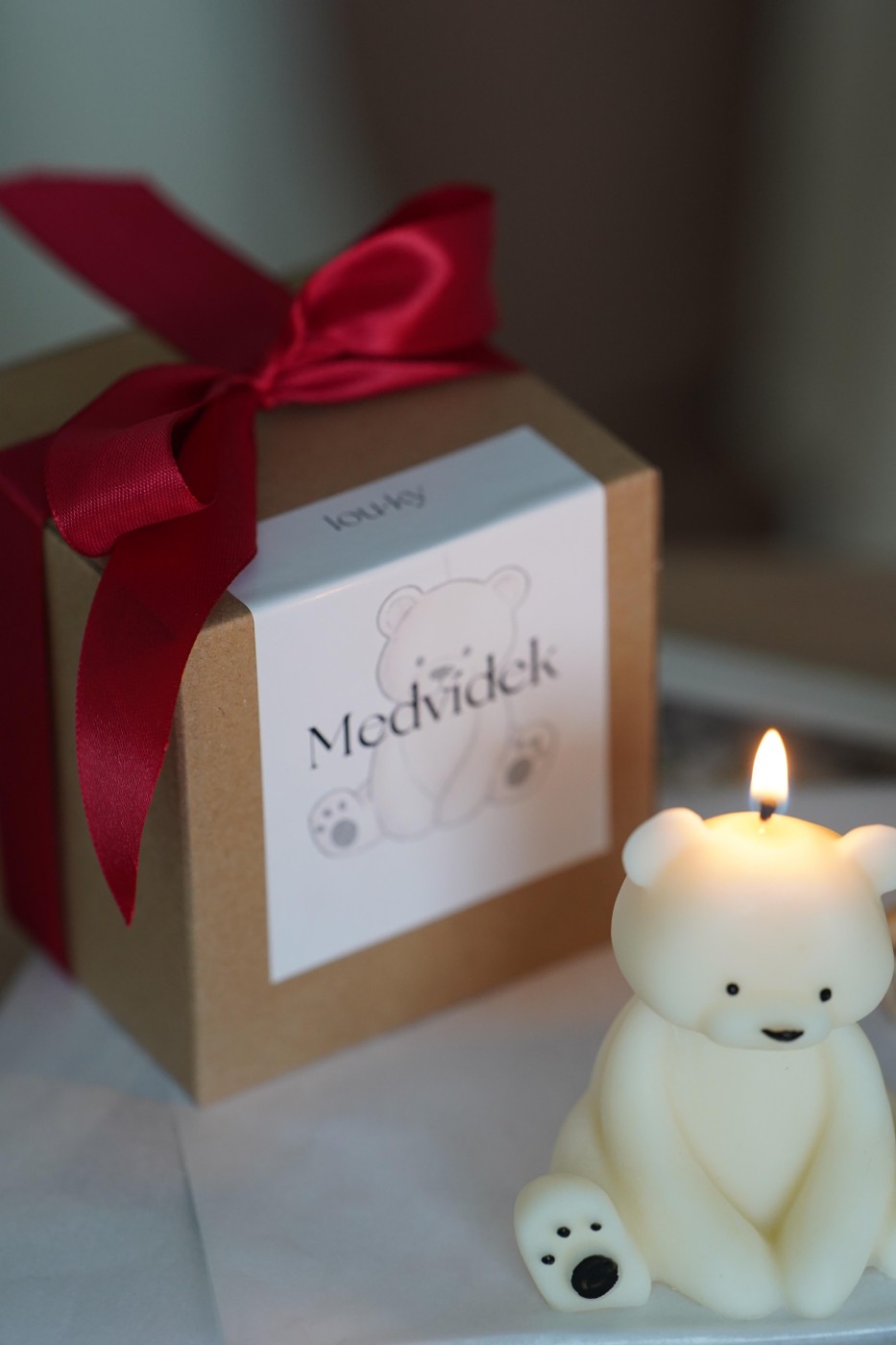 Cute teddy bear | Decorative candle