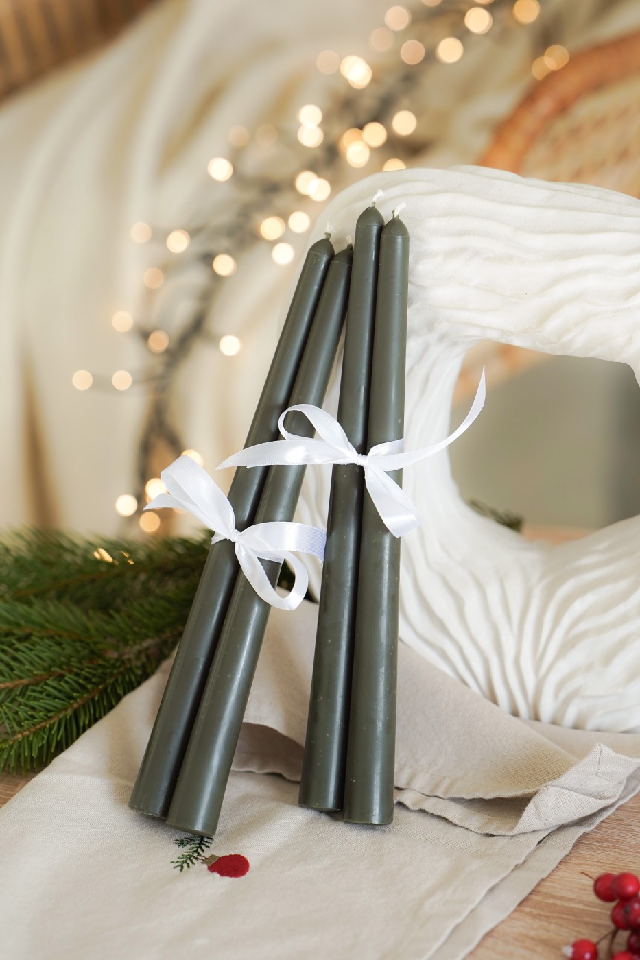 Advent set Eleni | dark green – fotografie 3