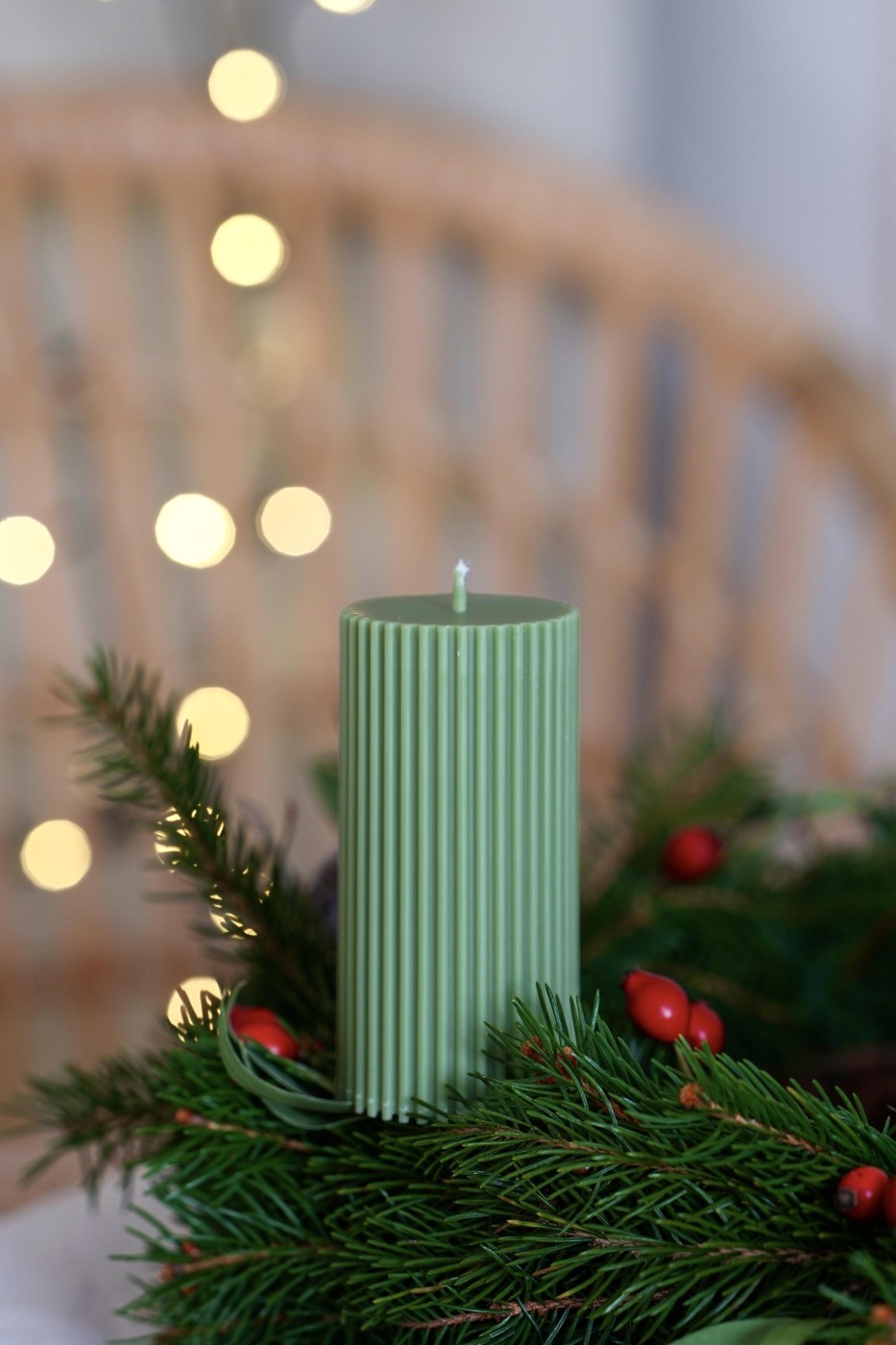 Advent candle set | Amari green – fotografie 3