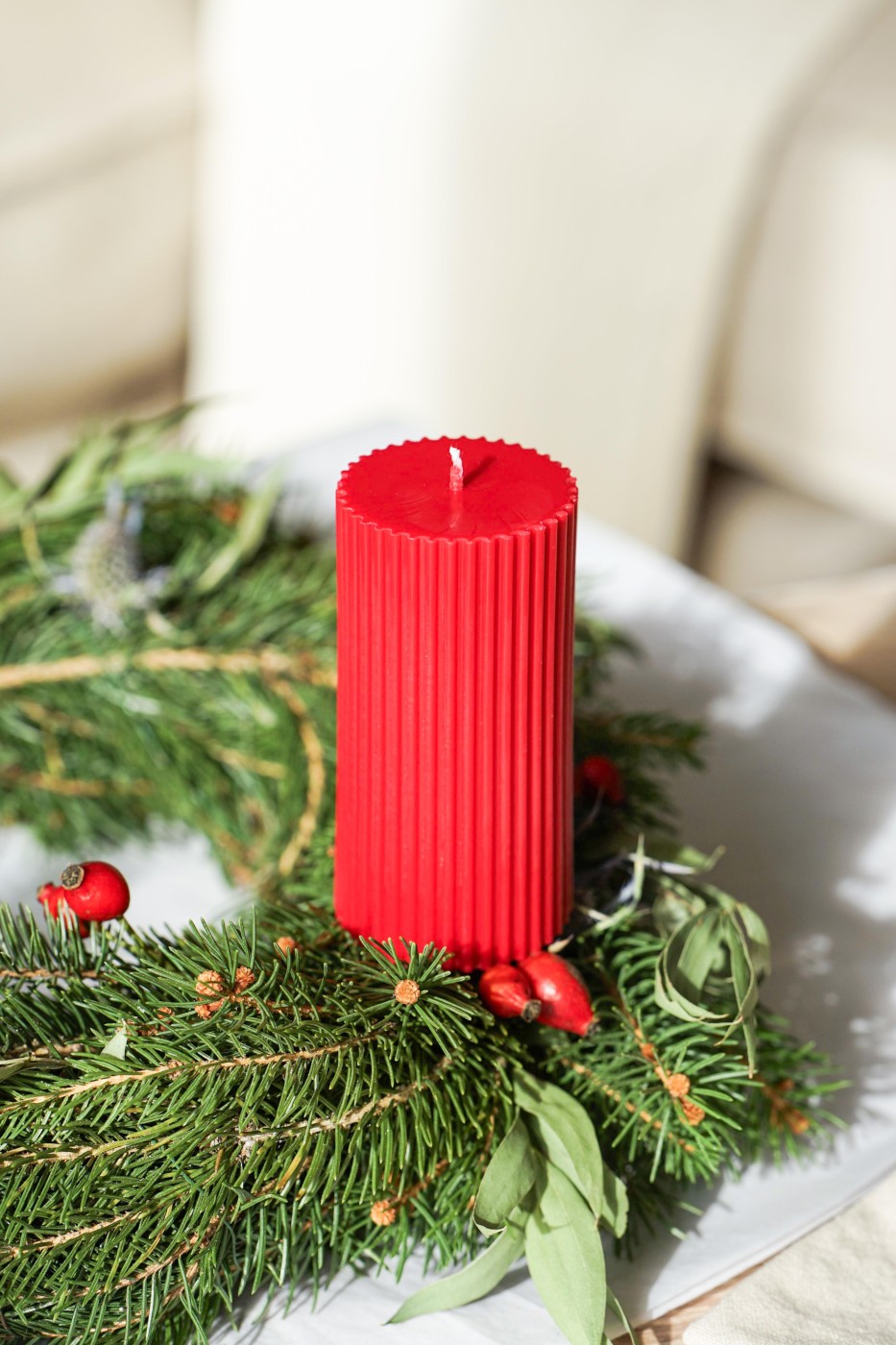 Advent candle set | Amari red – fotografie 2