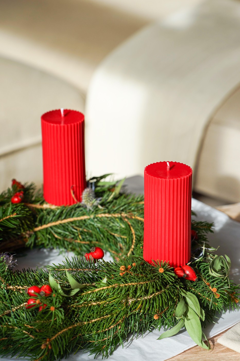 Advent candle set | Amari red – fotografie 4