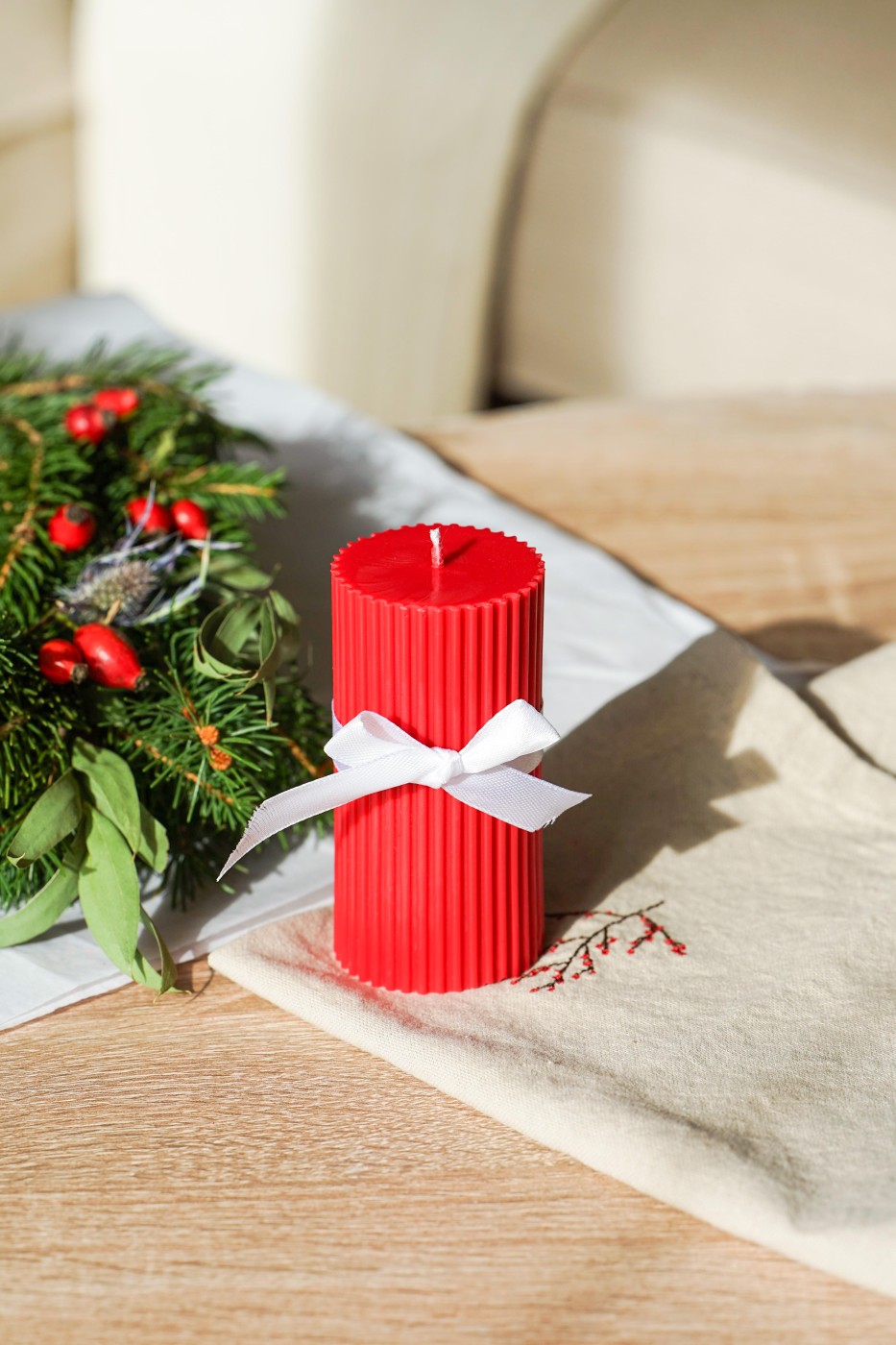 Advent candle set | Amari red – fotografie 5