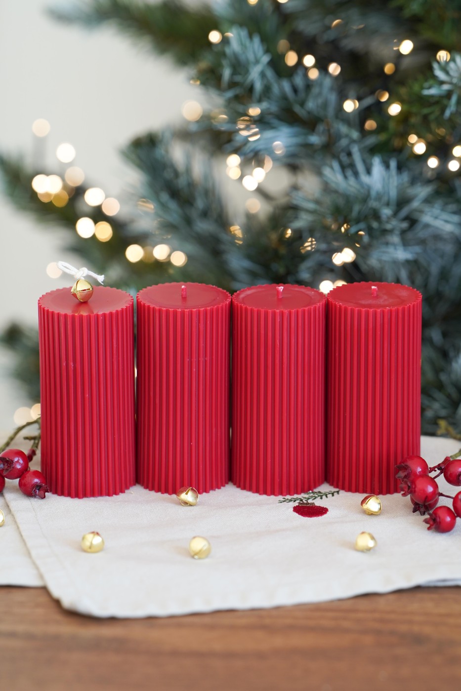 Advent candle set | Amari red – fotografie 9