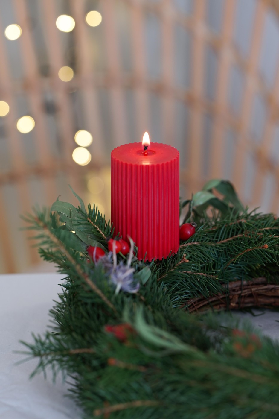 Advent candle set | Amari red – fotografie 6