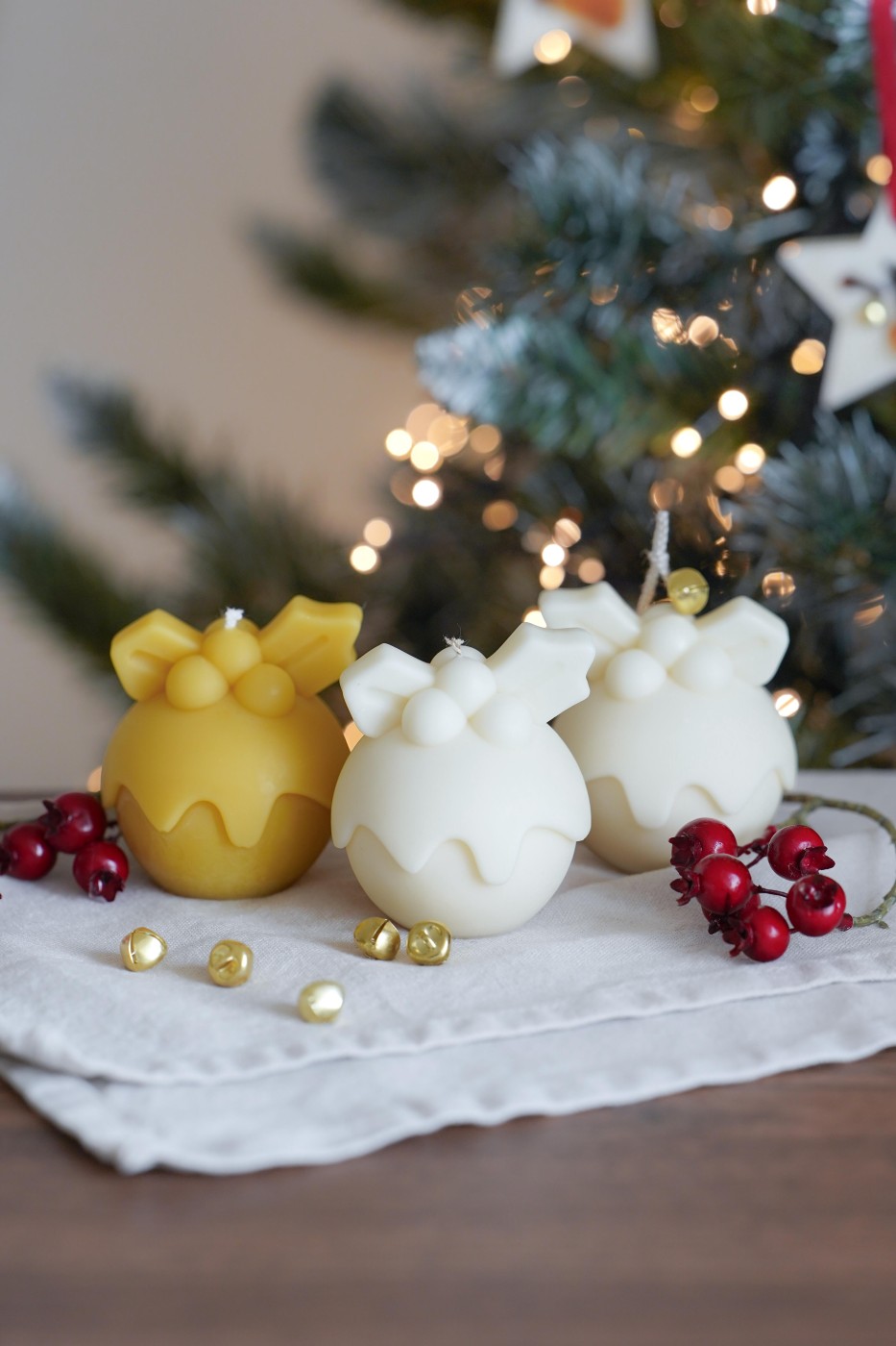 Pudding Decoration | Christmas Candle – fotografie 2