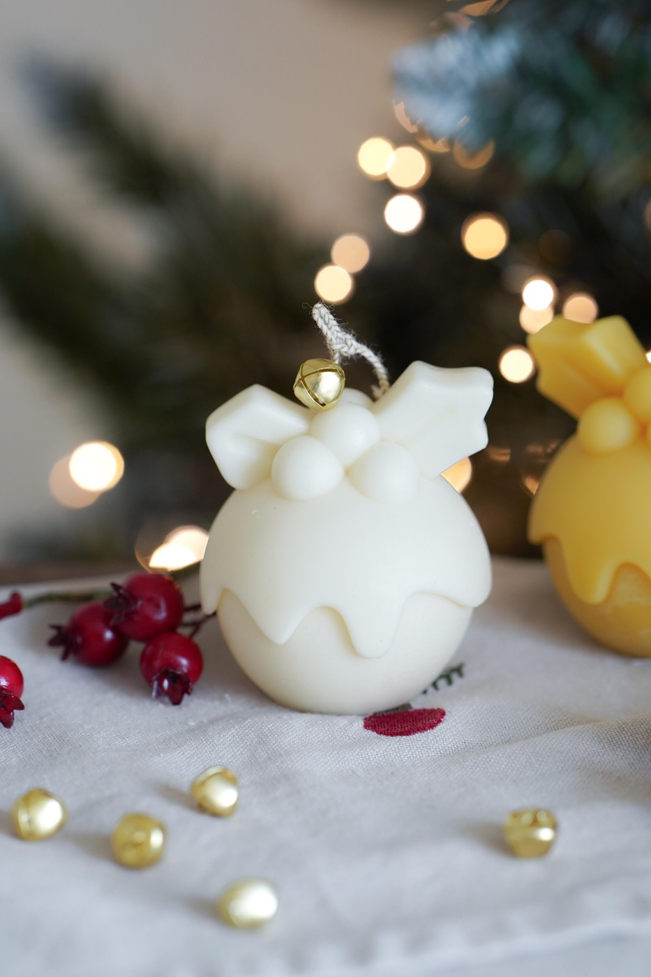 Pudding Decoration | Christmas Candle – fotografie 3