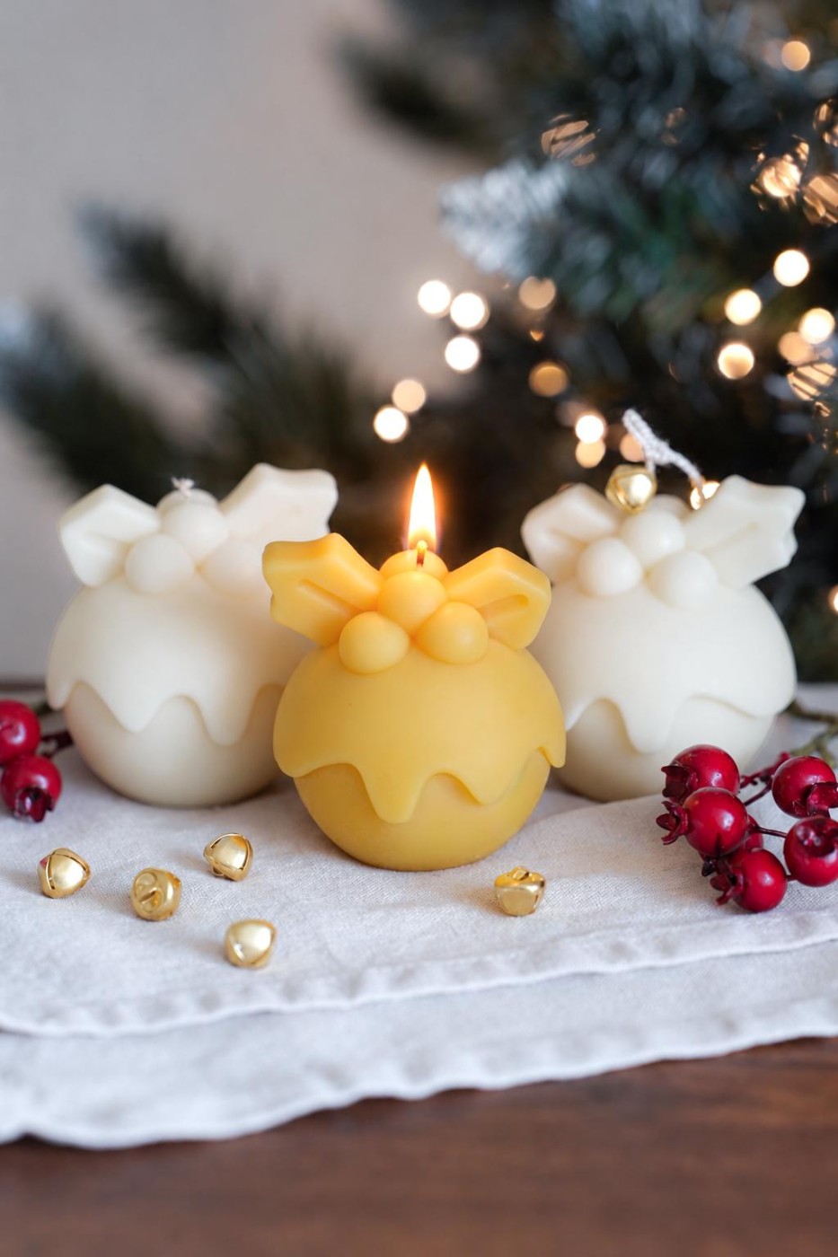Pudding Decoration | Christmas Candle