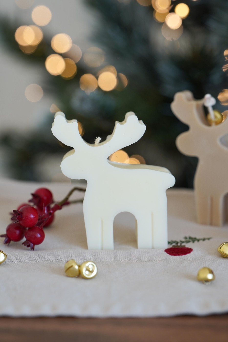 Reindeer | Christmas candle – fotografie 4